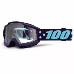 100% Accuri Goggles Anti Fog Clear Lens - Lila/Hellblau