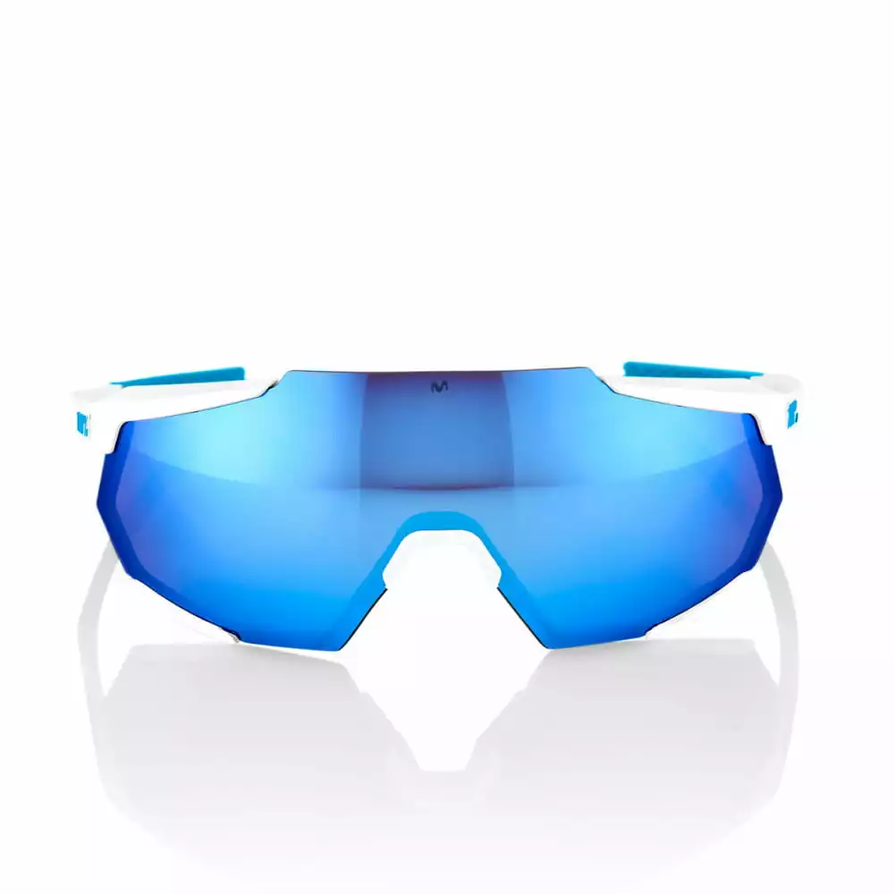 100% Racetrap 3.0 Movistar - HiPER Blue Multi Mirror Lens - Team White – Bild 2