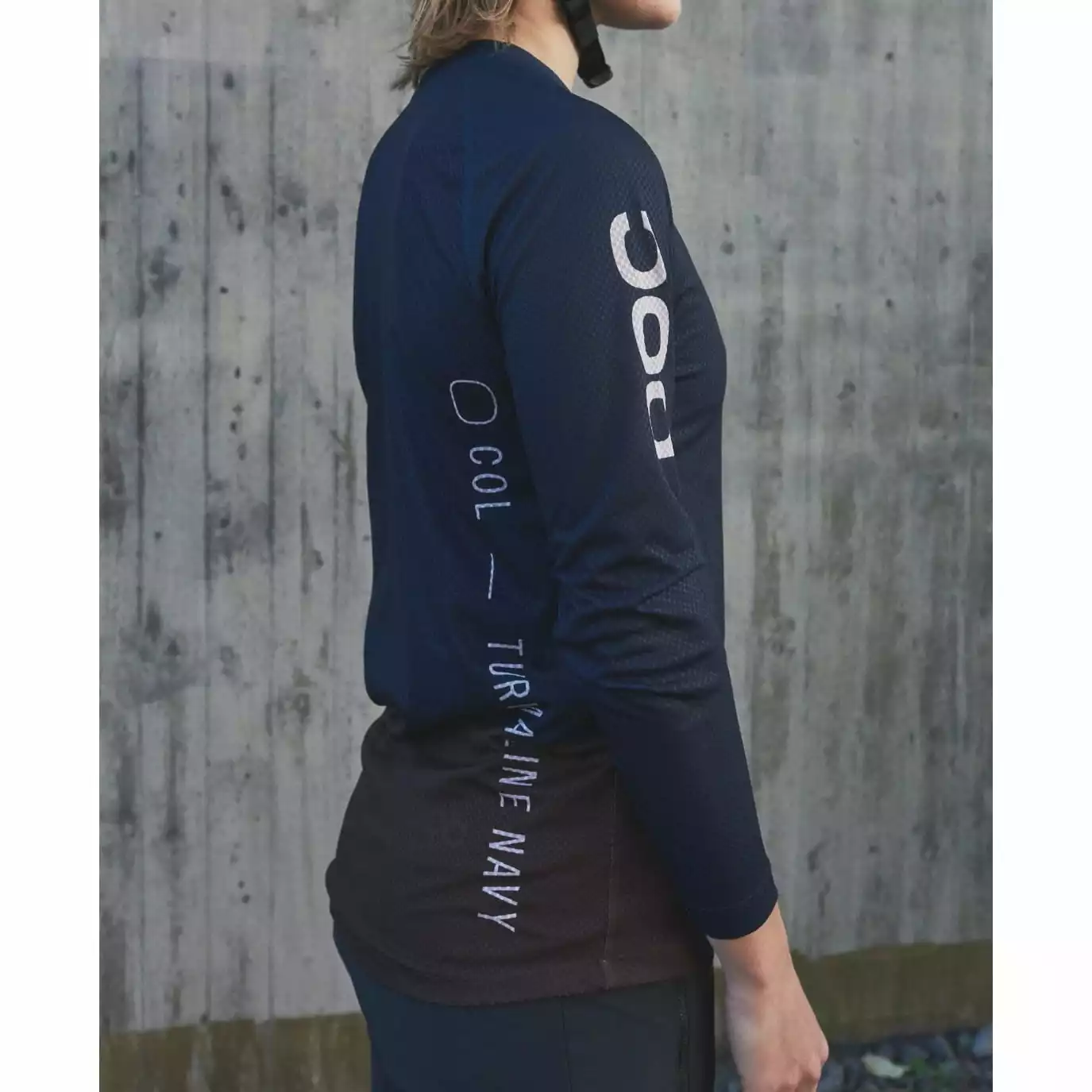 POC Women's MTB Pure LS Jersey - Turmaline Navy/Axinite Brown – Bild 5