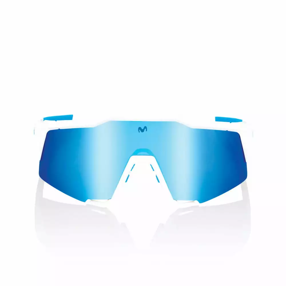 100% Speedcraft Movistar - HiPER Blue Multi Mirror Lens - Team White – Bild 2