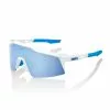 100% Speedcraft SL Movistar - HiPER Blue Multi Mirror Lens - Team White