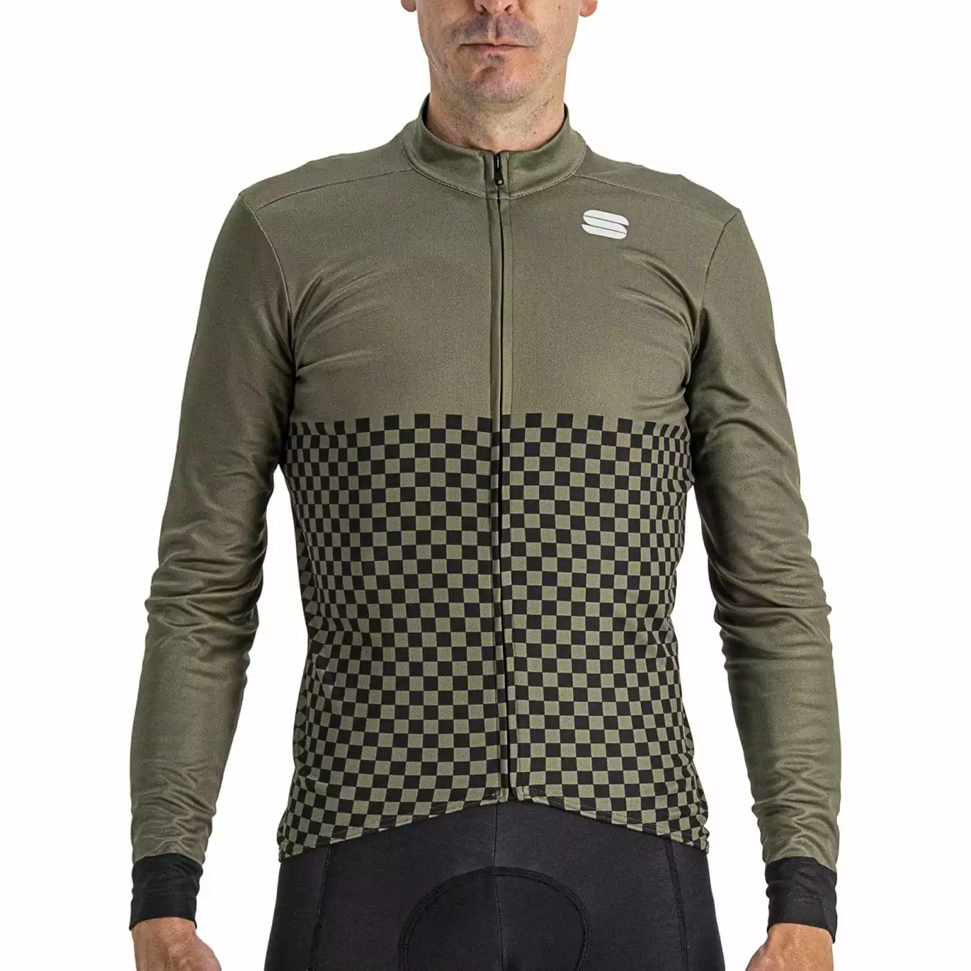 Sportful Checkmate Thermal Jersey - Beetle Black