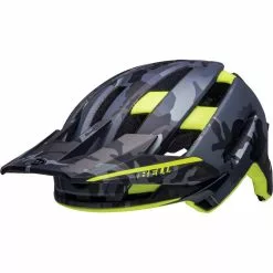 Bell Super Air Spherical Fahrradhelm - Matte Camo/hi-viz